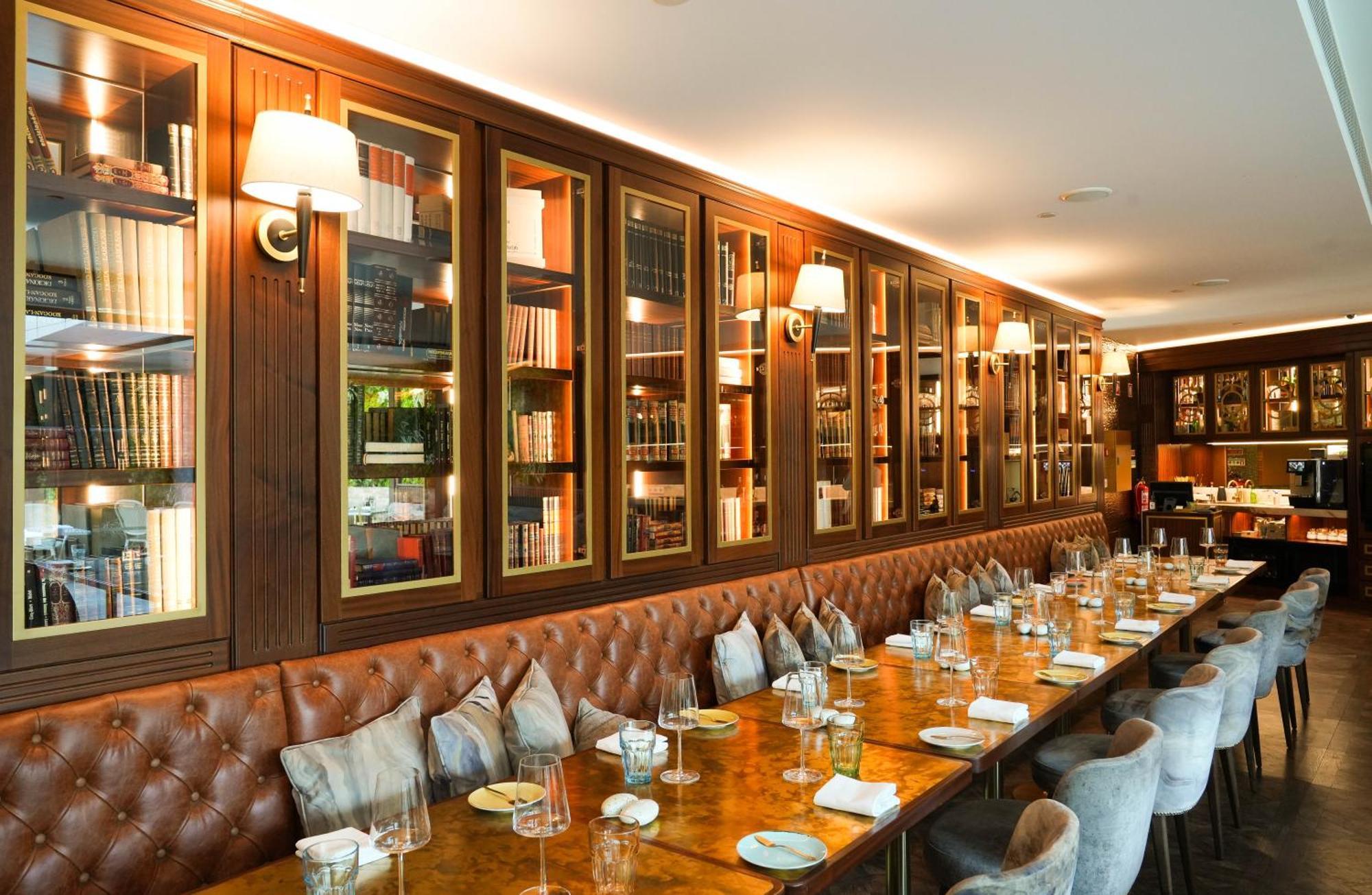 Wine & Books Lisboa Hotel Exterior foto Interior of the restaurant